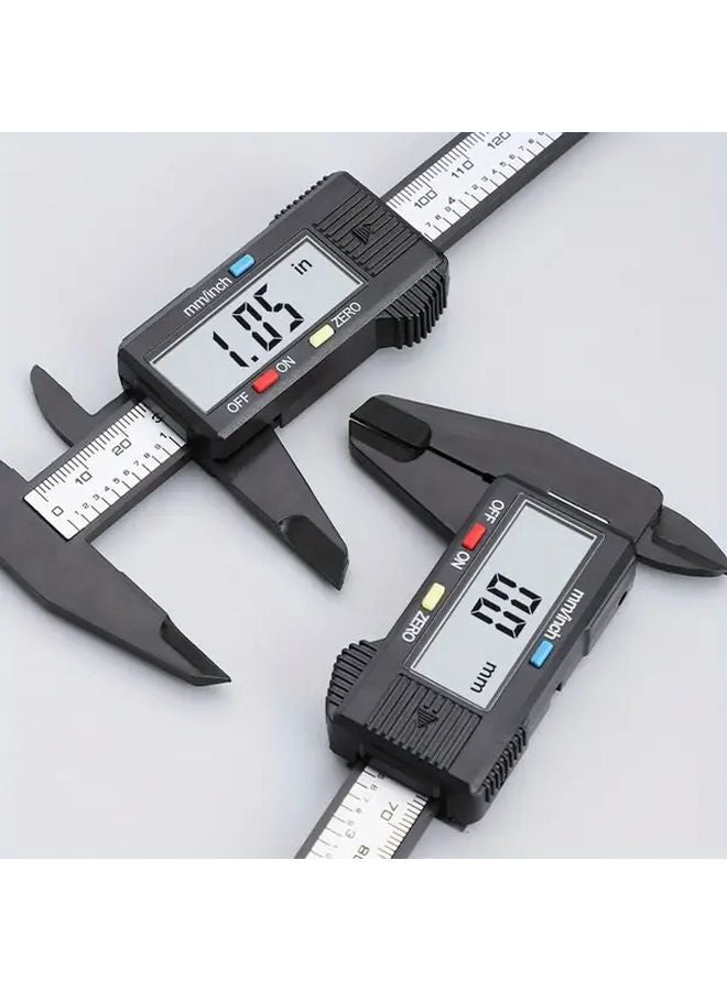 2pcs Nordic Black Digital Caliper 150mm LCD Screen Carbon Fiber Body - Image 4