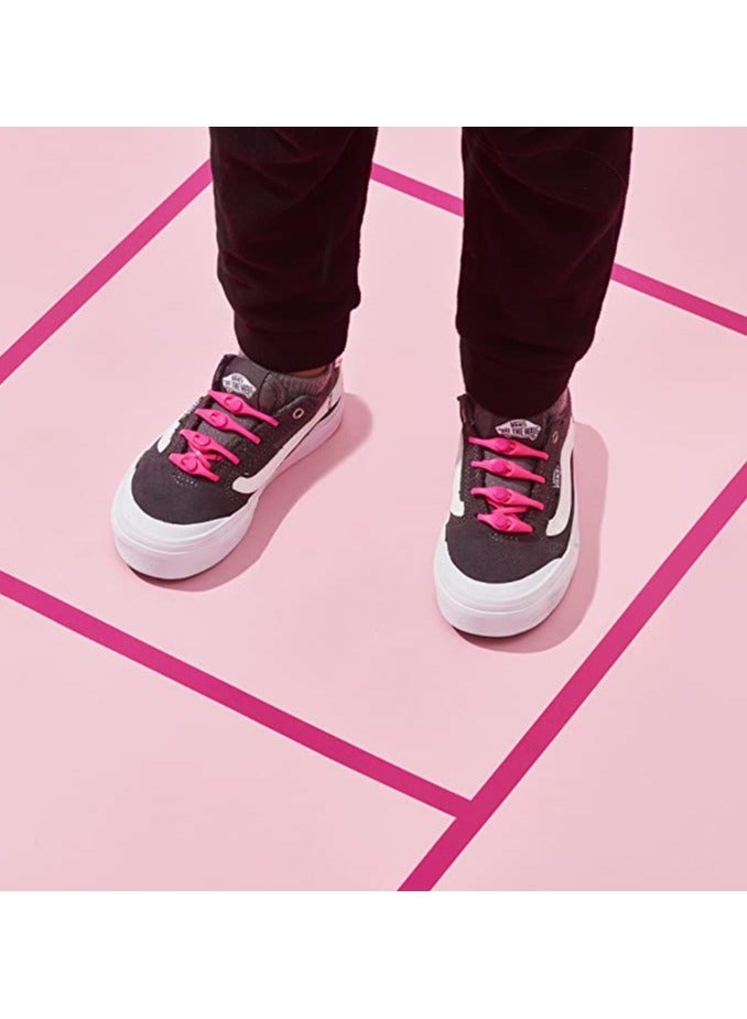 أمازينج. إي جي بي اربطة احذية بدون خياطة، اربطة احذية مزدوجة الفتحات بدون خياطة متينة للاطفال والكبار، مناسبة للاحذية القماش والرياضية - Image 4