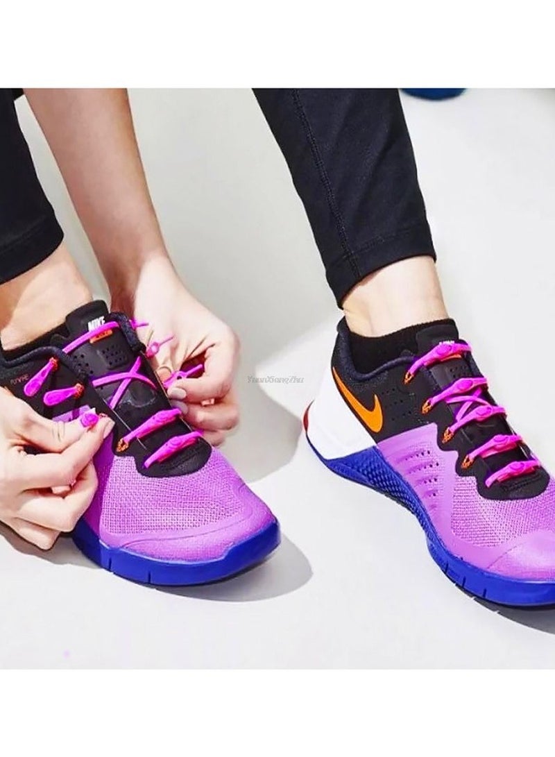 أمازينج. إي جي بي اربطة احذية بدون خياطة، اربطة احذية مزدوجة الفتحات بدون خياطة متينة للاطفال والكبار، مناسبة للاحذية القماش والرياضية - Image 3