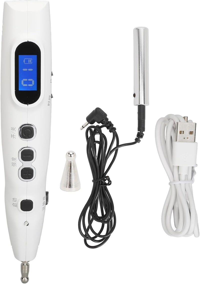 كلاراكو قلم تدليك الوخز بالإبر الكهربائي، قابل لإعادة الشحن عبر USB بقوة 20 نقطة، 3 أوضاع، قلم تدليك العضلات للمعصم والكاحل والركبة والرقبة والخصر - Image 4