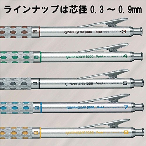 Pentel Packaged Graph Gear 1000 Automatic Drafting Pencil, 0.9mm, Yellow Accents (XPG1019) - Image 3