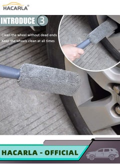 HACARLA 2 Pcs Super Clean Car Automotive Keyboard Cleaning Gel Dust Crevice Detail Cleaner And 3 Pcs Car Wheel Cleaning Tire Rim Scrub Brush Car Cleaning Kit  - Image 4