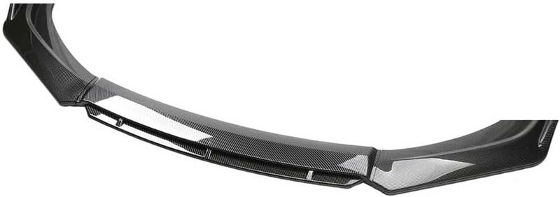 Car Three-Stage Front Lip Splitter Spoiler for Lexus LS430 2005-2006, Front Bumper Lip Splitter Auto Air Chin Body Kit Splitter Carbon Fiber,B-Carbon Fiber Black - Image 1