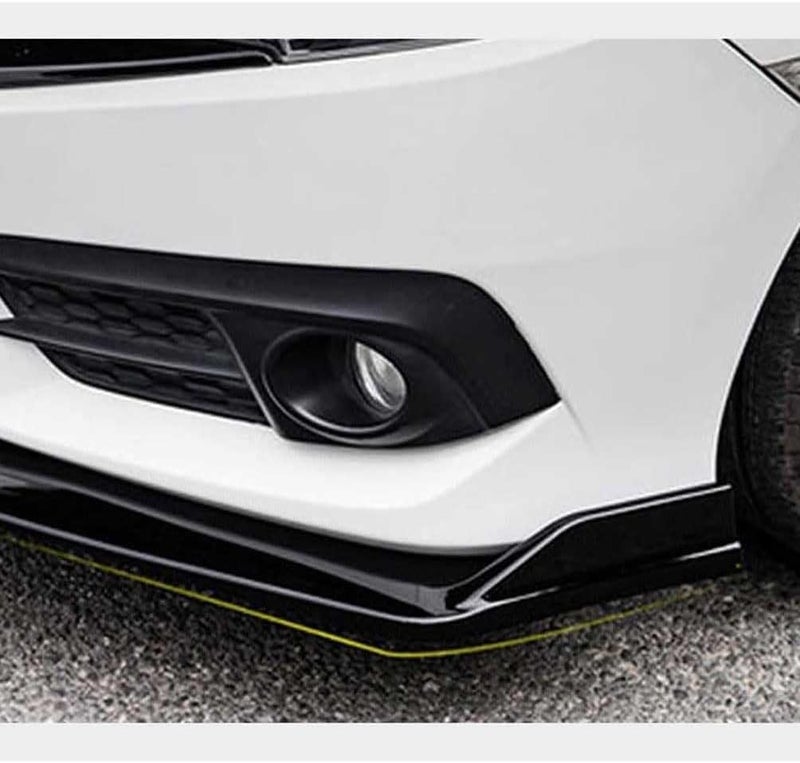 Car Three-Stage Front Lip Splitter Spoiler for Lexus LS430 2005-2006, Front Bumper Lip Splitter Auto Air Chin Body Kit Splitter Carbon Fiber,B-Carbon Fiber Black - Image 2