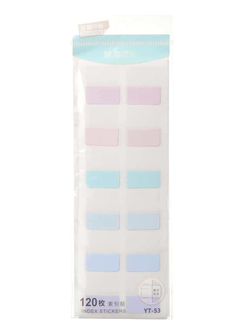 M&G M&G Chenguang Colored Index Stickers Boost It Sticky Notes 120pcs - No:YT-53  - Image 1