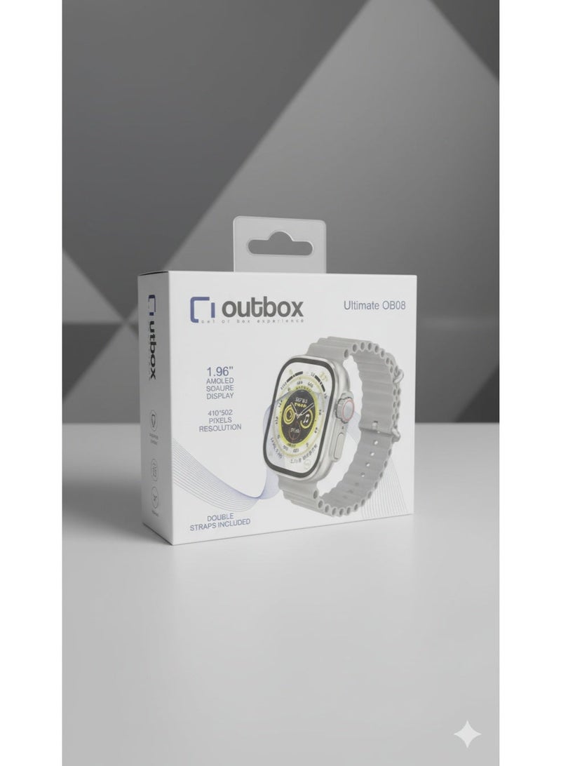 Outbox Ultimate OB08 Smart Watch – 1.96" AMOLED Display, Bluetooth Calling, 100+ Sports Modes, and IP67 Water Resistant. - Image 3