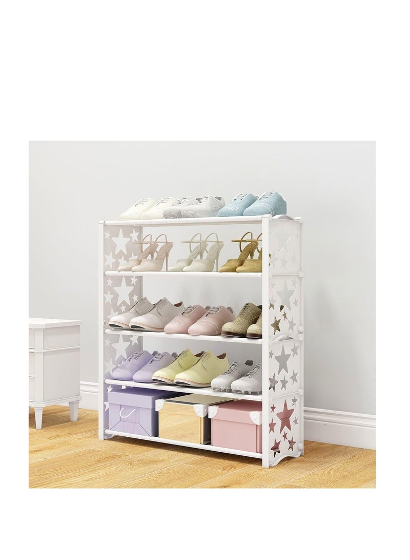 Shoe Rack, Shoe Rack, Space Saving Plastic Vertical Shelf, Perfect Garage Closet Organizer Rack - Image 3