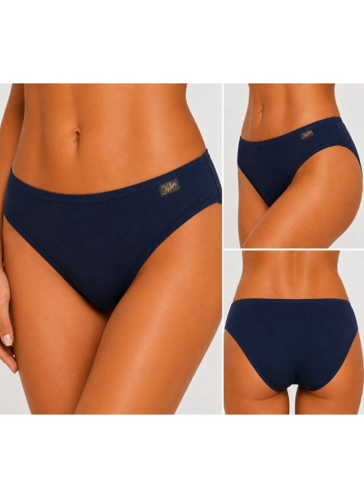 GLAM Pack of 3 Women's Cotton Underwear Assorted Colors - Image 4