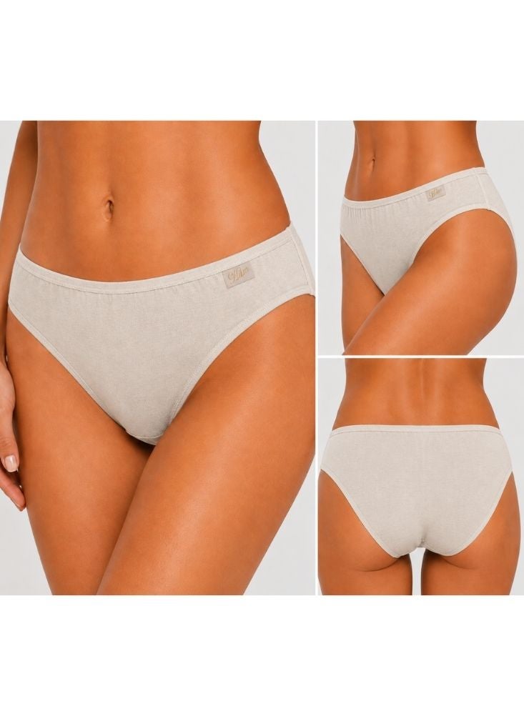 GLAM Pack of 3 Women's Cotton Underwear Assorted Colors - Image 3