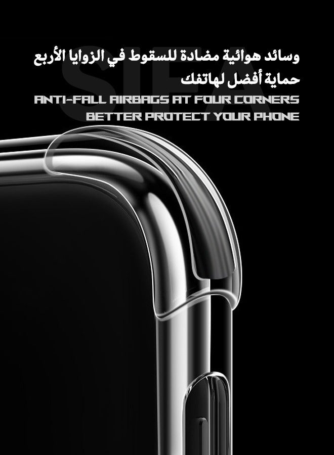 اليشمك جراب Honor 90 ، جراب واقٍ من أربع زوايا مقاومة للسقوط ، غطاء مرن نحيف من مادة TPU ممتص للصدمات وممتص للصدمات من المطاط الناعم لهاتف Honor 90 (6.7 بوصة) ، شفاف - Image 5