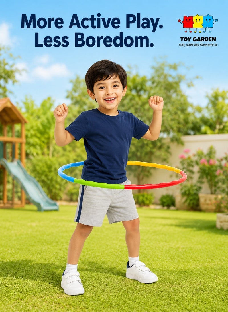 TOY GARDEN Adjustable Detachable Hula Hoop for Kids – Lightweight Fitness Toy for Indoor & Outdoor Play - Image 1