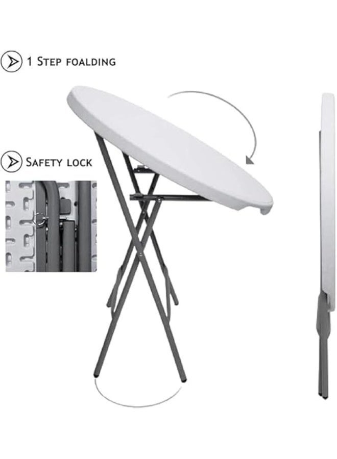Folding table and chair set - 3 pieces, lightweight and compact - ideal for everyday use indoors or outdoors - Image 2