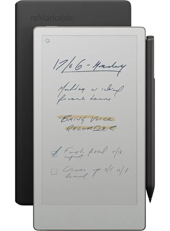 Remarkable Paper Pro Move 7.3" Tablet eReader - Black - Bundle of 3 Items Tabler, Case and Marker Plus - Image 1