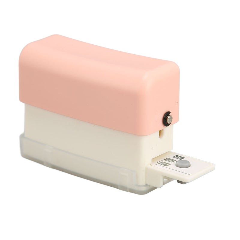 6 Hole Paper Punch: Pink, 2 Sheet Capacity, Positioning Pillar - Portable With Chip Collection Box, Manual Puncher for Home Office, DIY Planner Binding, A4 A5 B5 Paper - Image 5