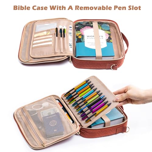 IMAGINING Bible Cover for Women - Stylish Large Bible Bag - Journal Case with Handles for Bible Carrying - Gift for Women or Book Lovers - Image 2
