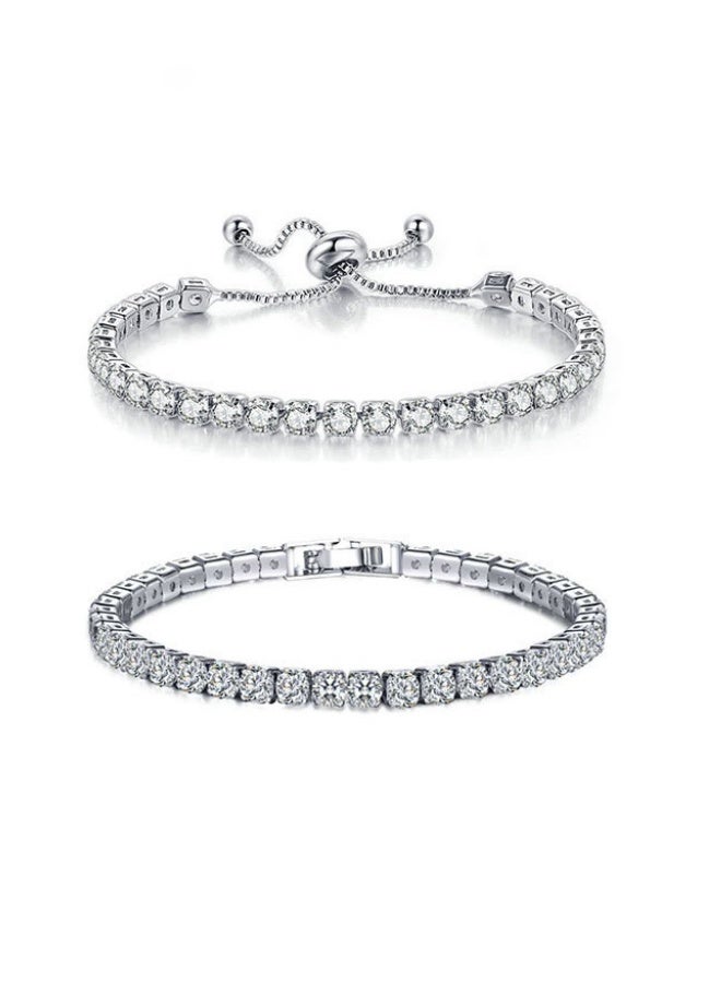 Fashionable Zircon Bracelet, Simple Crystal High-end Bracelet Accessories, Jewelry 