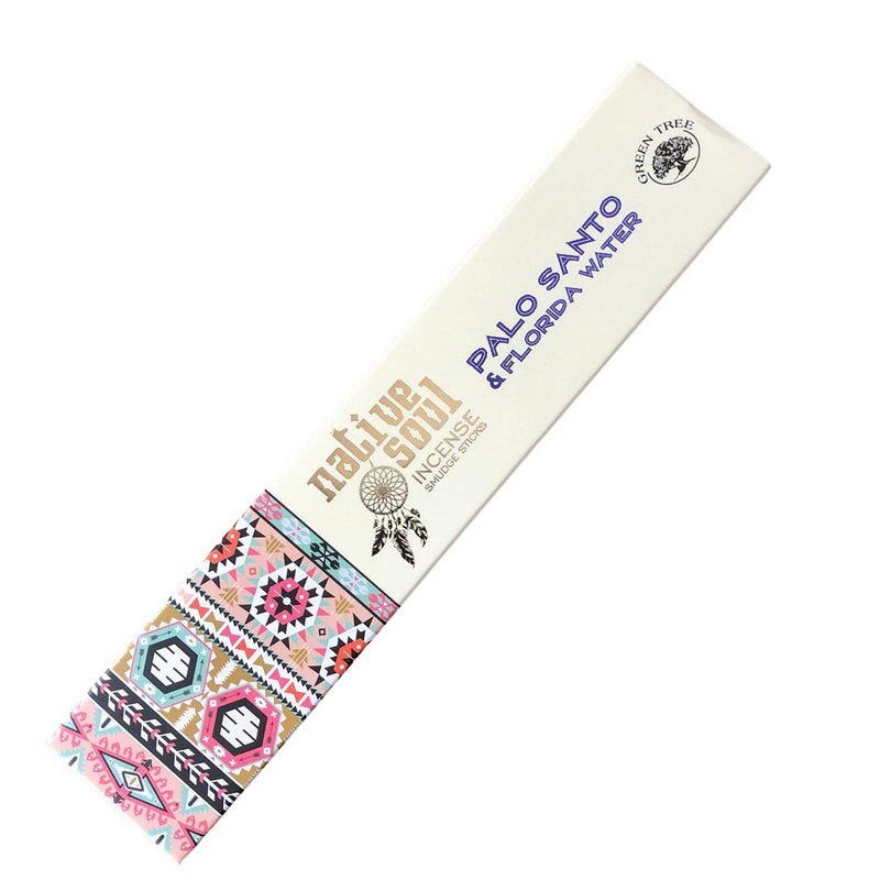 Native Soul Palo Santo  Florida Water Incense 1 x 15 gram Box