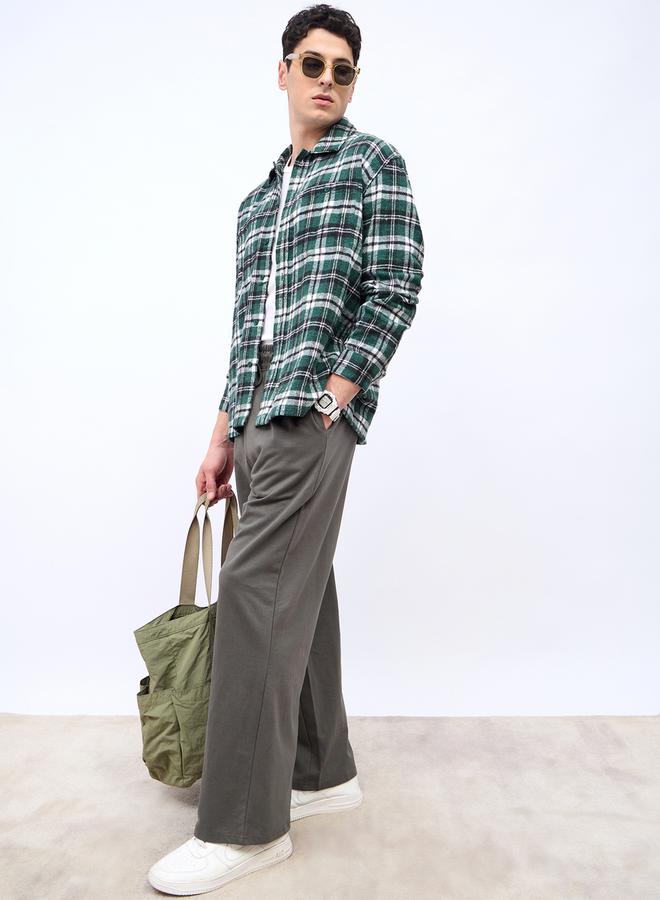 Styli Checked long Sleeve Flannel Shirt  - Image 1
