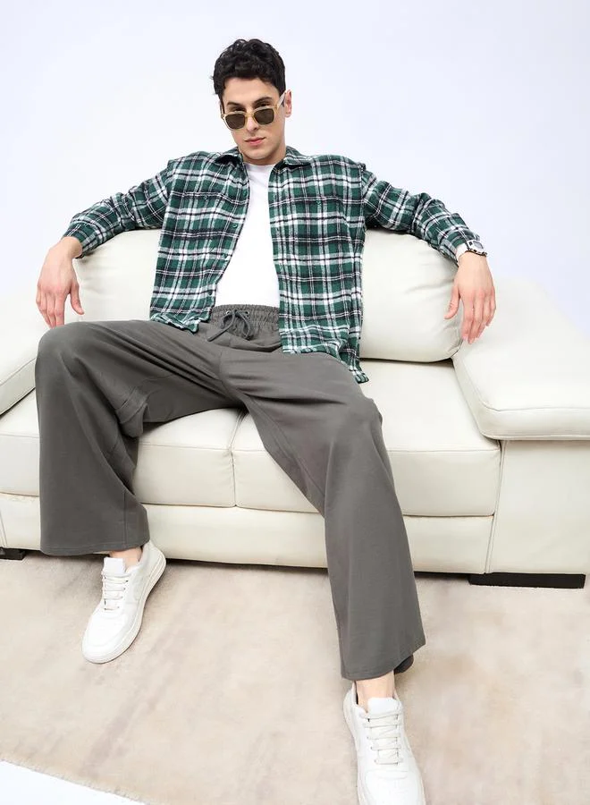 Styli Checked long Sleeve Flannel Shirt