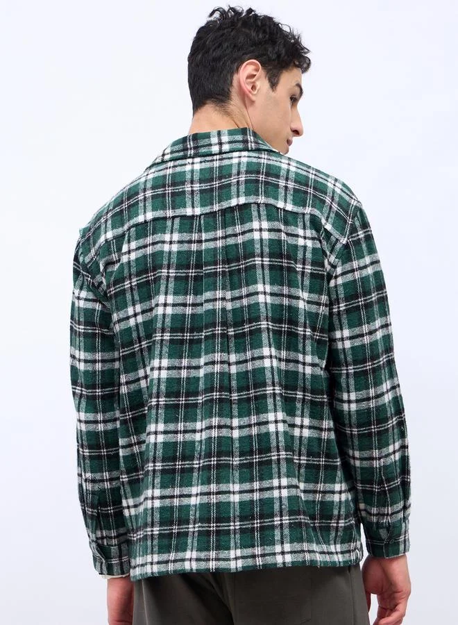 Styli Checked long Sleeve Flannel Shirt