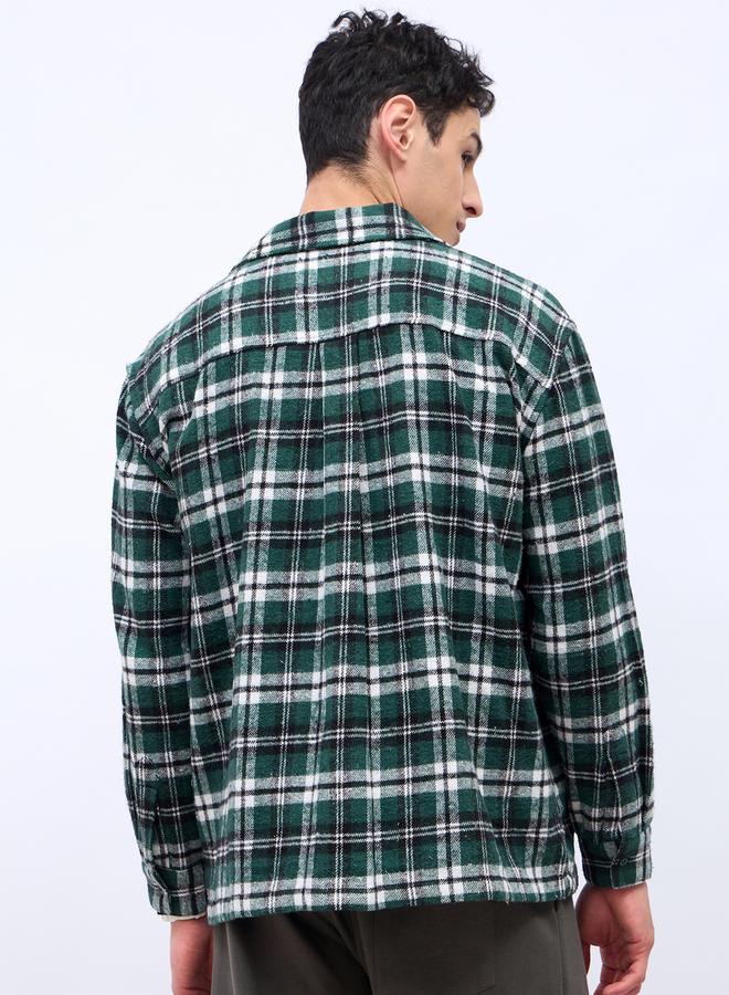 Styli Checked long Sleeve Flannel Shirt  - Image 5