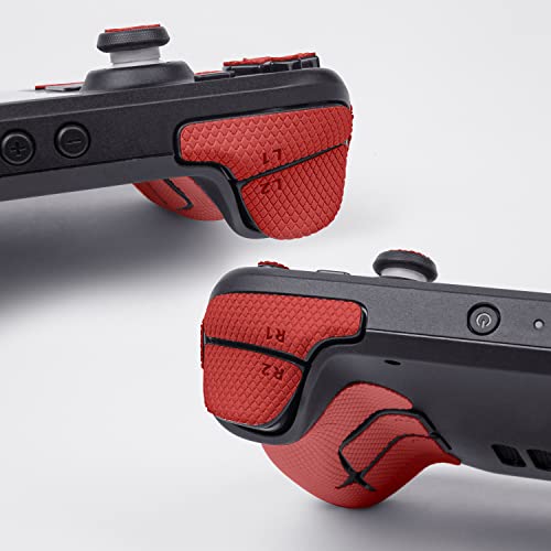 TALONGAMES Controller Grips Compatible with Steam Deck OLED / Steam Deck Controllers, Anti-Slip, Sweat-Absorbent, Textured Skin kit, for Handle Grips, Buttons, Triggers, D-pad ( Pro - Red ) - Image 4