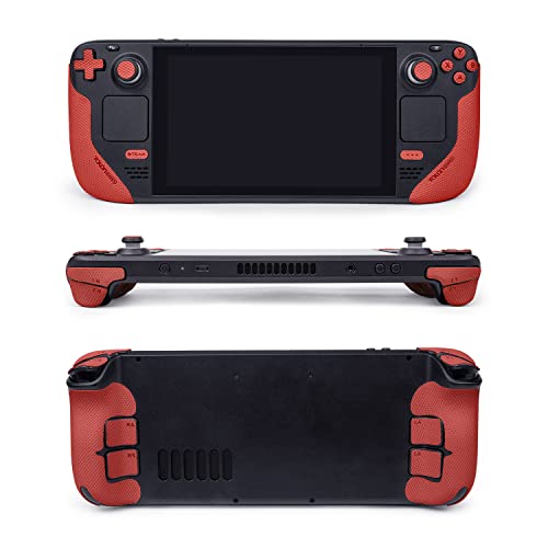 TALONGAMES Controller Grips Compatible with Steam Deck OLED / Steam Deck Controllers, Anti-Slip, Sweat-Absorbent, Textured Skin kit, for Handle Grips, Buttons, Triggers, D-pad ( Pro - Red ) - Image 2