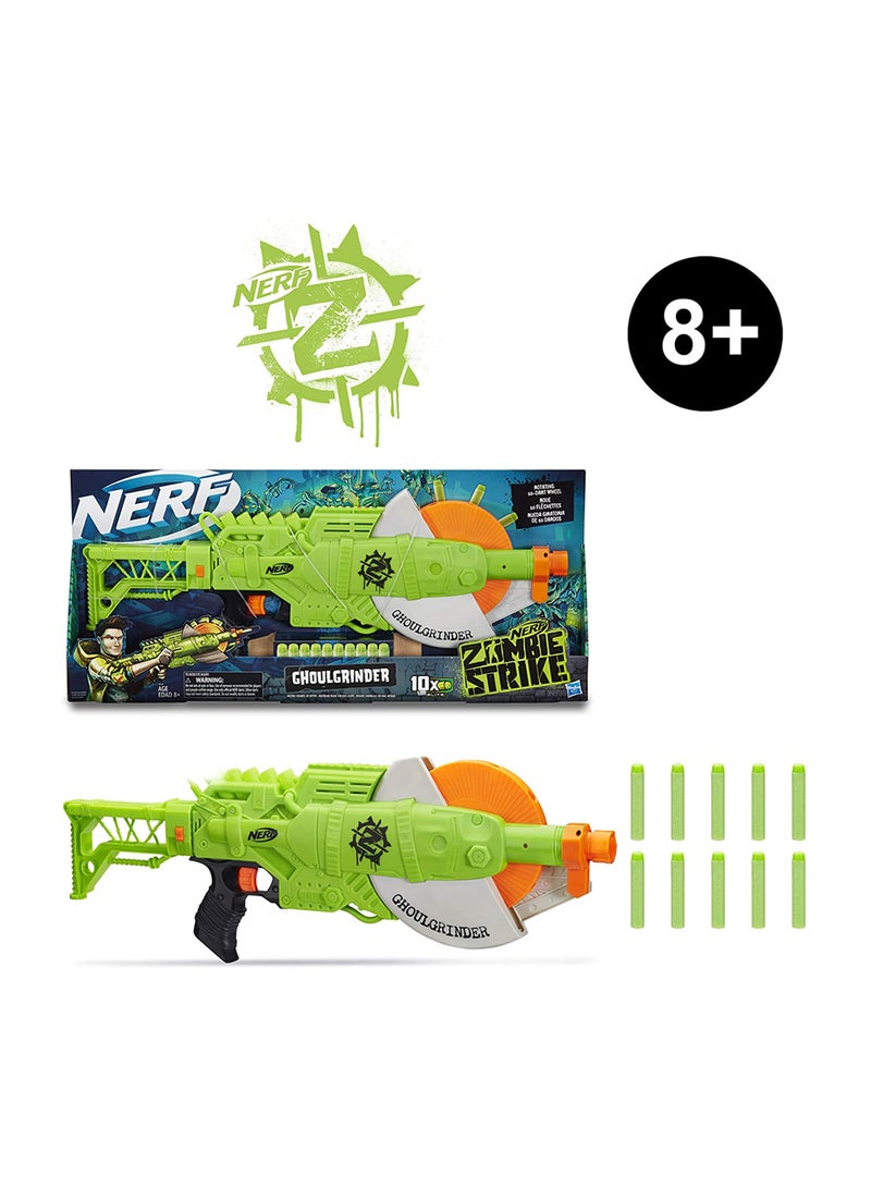 NERF Zombie Strike Ghoulgrinder Blaster Kids Toys - Image 2