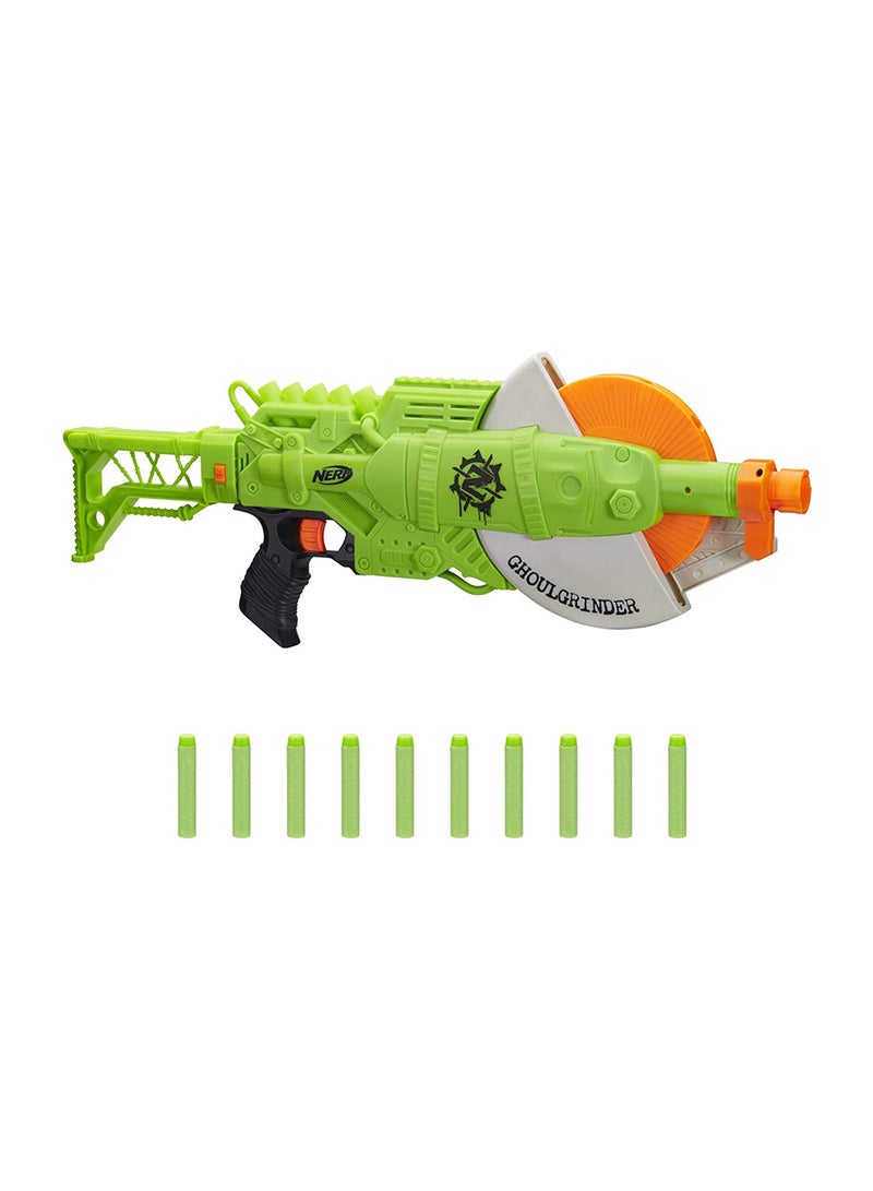 NERF Zombie Strike Ghoulgrinder Blaster Kids Toys - Image 1