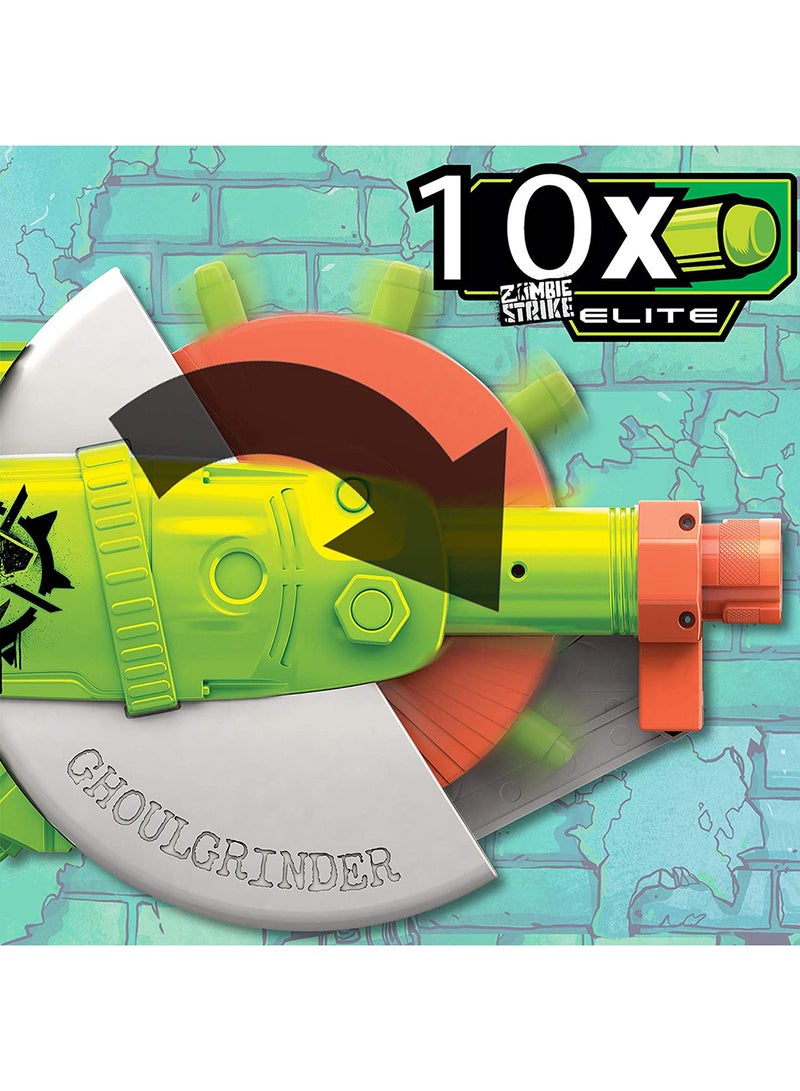 NERF Zombie Strike Ghoulgrinder Blaster Kids Toys - Image 5