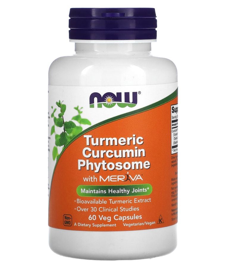 now Turmeric Curcumin Phytosome With Meriva 60 Veg Capsules (500 mg per Capsule)