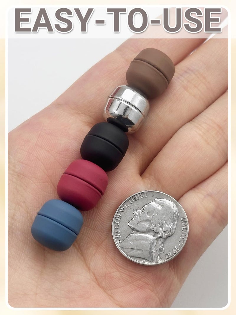 MKCYD 12 Pairs Hijab Magnets Pinless Hijab Pins,No Snag Multi Use Strong Magnetic Pins for Women Clothes Shirts Scarves - Image 5