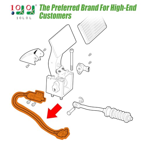 10L0L Accelerator & Brake Pedal Switch for EZGO RXV Electric & Gas Golf Cart, with Jumper Harness, OEM# 607605 610668 606711 612889 615747 - Image 2