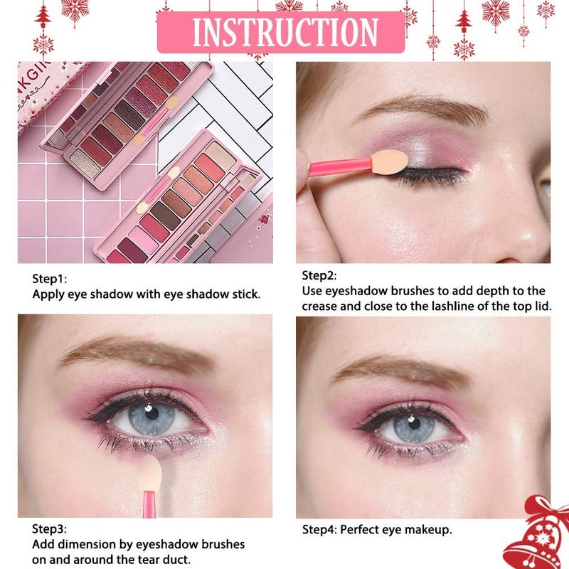 AVTY Eyeshadow Applicators, 12 Pcs Disposable Eyeshadow Brushes Dual Sides Eye Shadow Sponge Applicators (Pink,Purple,Blue) - Image 4