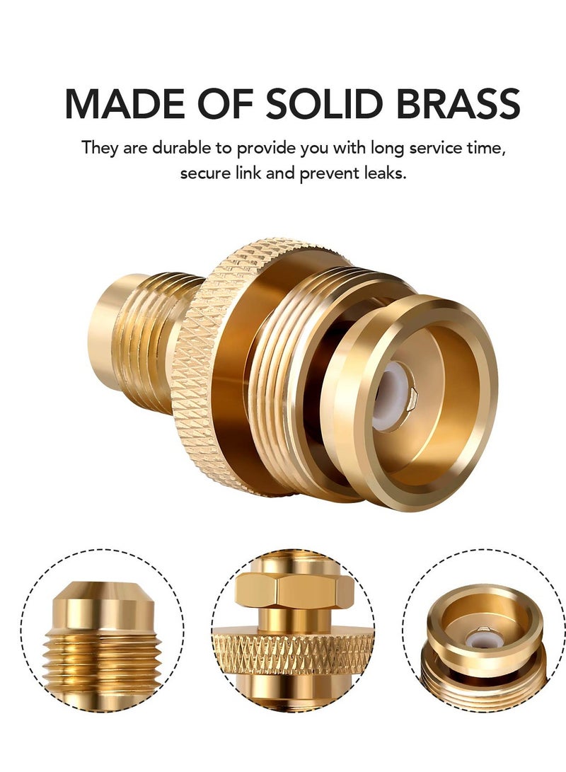 KASTWAVE 1LB Portable Propane Tank Cansiter Regulator Adapter Connection to 3/8" Male Flare (5/8"-18UNF) Thread, Portable Camping Grill Stove Parts for Heaters, Burner, Cooker, Fire Pit Parts - Image 5