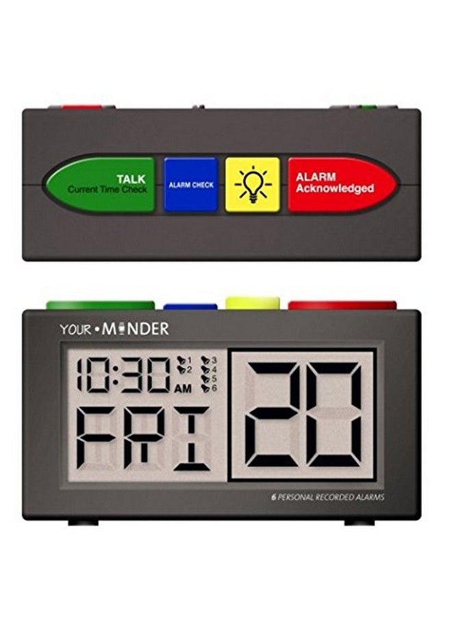 MEDCENTER - Voice Record And Alarm Replay Reminder Clock With Loud Easy Set Multiple Alarms By Medcenter (Ac Adapter Included) - Image 1