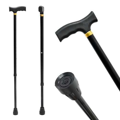 Rehamo Canie Eon Mono - Durable & Economical Walking Stick with Single Leg | Height Adjustable | Mild Steel Construction with Ergonomic Hand Grip for Better Mobility | Best for Adults, Older People - Image 1