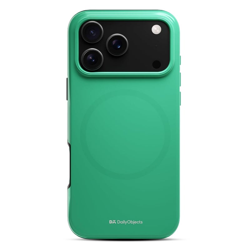 Daily Objects Enamel Bumper MagSafe Case for iPhone 17 Pro Compatible with Mag-Safe Wireless Charging | Mint Hybrid Magnetic Back Cover - Image 1