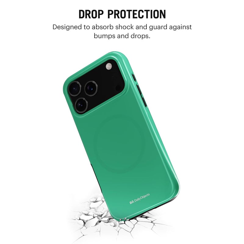 Daily Objects Enamel Bumper MagSafe Case for iPhone 17 Pro Compatible with Mag-Safe Wireless Charging | Mint Hybrid Magnetic Back Cover - Image 4