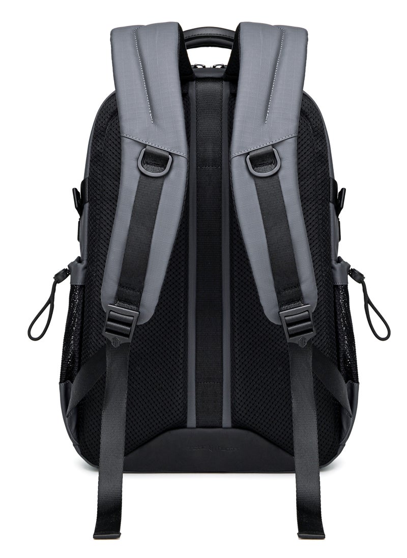 ARCTIC HUNTER Travel Backpack 15.6 Inch Laptop Backpack For Men Lightweight Water Resistant Business Travel Laptop Bag Computer Bag Purse for Commuting College For Men & Women B00530 Grey  - Image 4