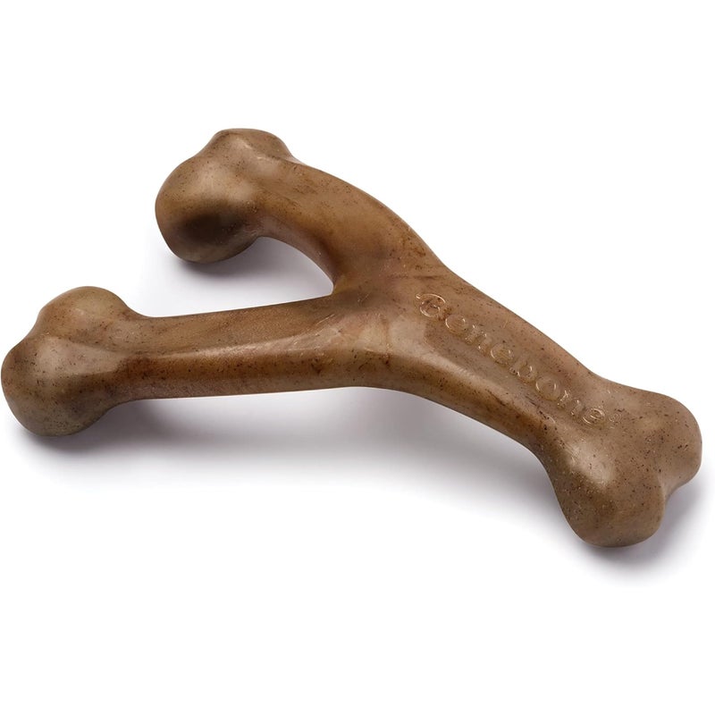 Benebone Wishbone Durable Dog Chew Toy for Aggressive Chewers Real Bacon Made in USA Medium - Image 2