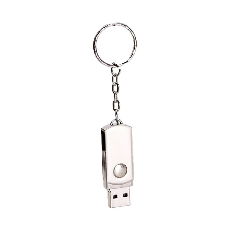 Metal USB Flash Drive Large Capacity Computer 128g Customized Creative Bidding 16g Rotating High Speed 2.0 Car USB Flash Drive Wholesale - Image 1