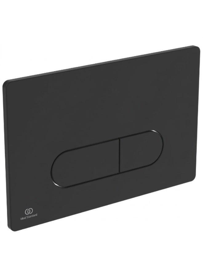 Ideal Standard Oleas M1 Rectangular Mechanical Dual Flush Plate, ABS Plastic, Matt Black, 234 x 154 x 8.5 mm - Image 1