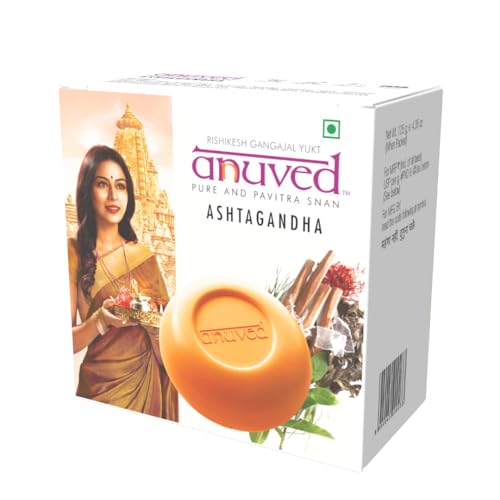 Anuved Utane (Ubtan) Natural Scrub Soap | Pack of 3 | 125g Each | Enriched with 12 Exotic Indian Herbs & Rishikesh Gangajal | Herbal Soap for Face & Bath | Soft & Glowing Skin | Tan Removal Soap - Image 5