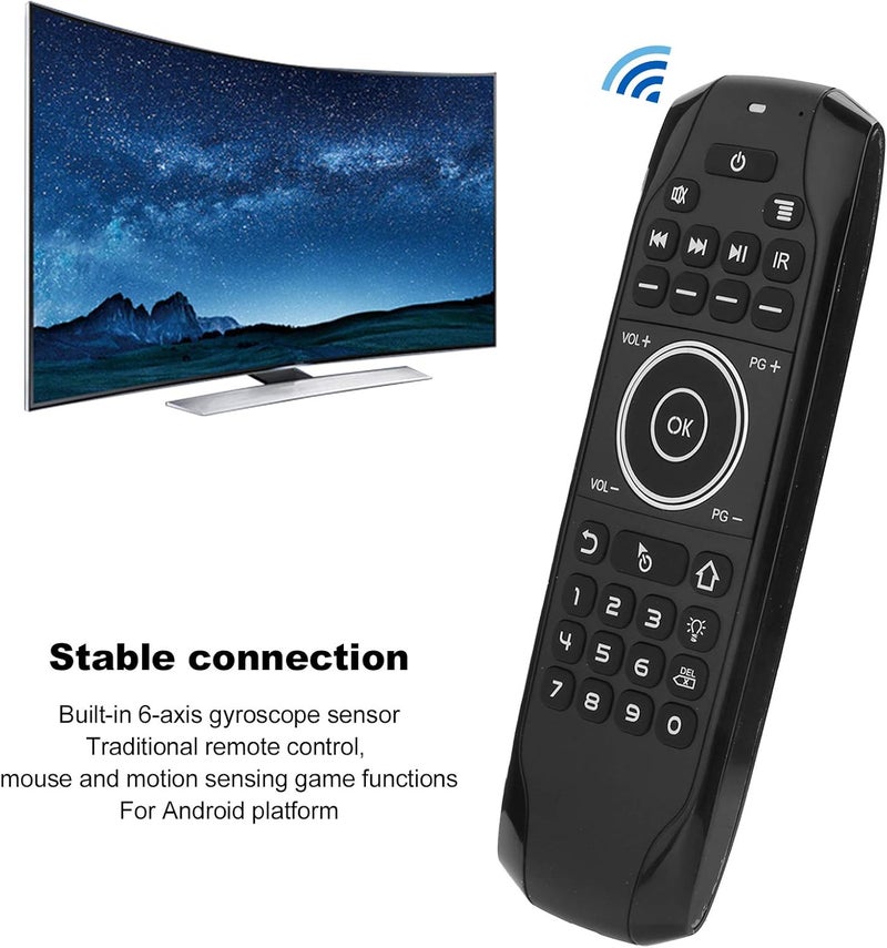 Air Remote Mouse, 2.4G Voice Air Fly Mouse for Bluetooth 5.0 Backlight for Android TV Box Control G7BTS Computer Supplies, Plug and Play for Smart Phones Laptops Smart TVs - Image 3