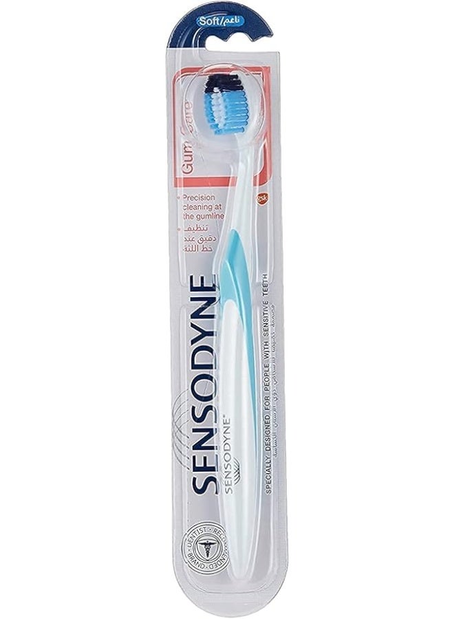 سنسوداين Sensodyne Toothbrush For Sensitive Teeth, Gum Care Brush With Soft Bristles, Multi-Colour - Image 1