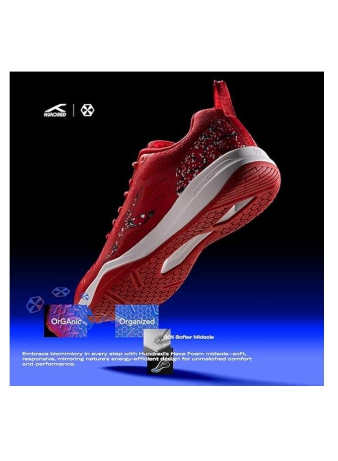 HUNDRED Blade Non-Marking Professional Badminton Shoes for Men | Material: TPU/Rubber | Suitable for Indoor Tennis/Squash/Table Tennis/Basketball & Padel | Lace Up | Durable and Comfort - Image 4