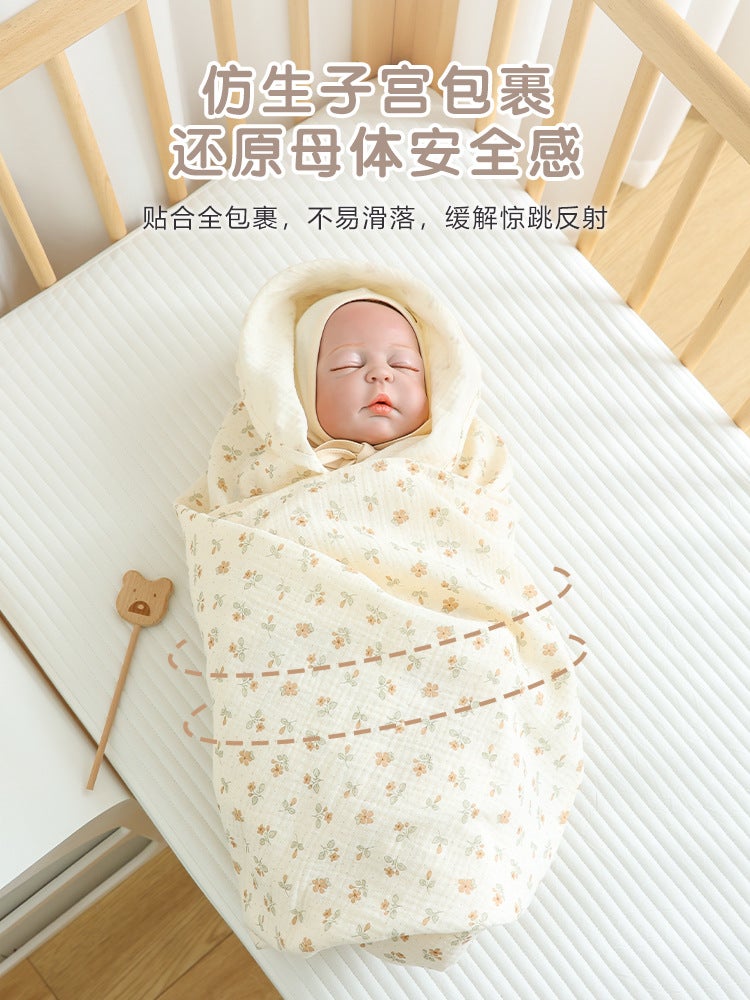 Newborn Baby Wrapping Towel Baby Cotton Double Gauze Swaddling Towel Children'S Bath Towel All Seasons Universal Quilt - Image 3