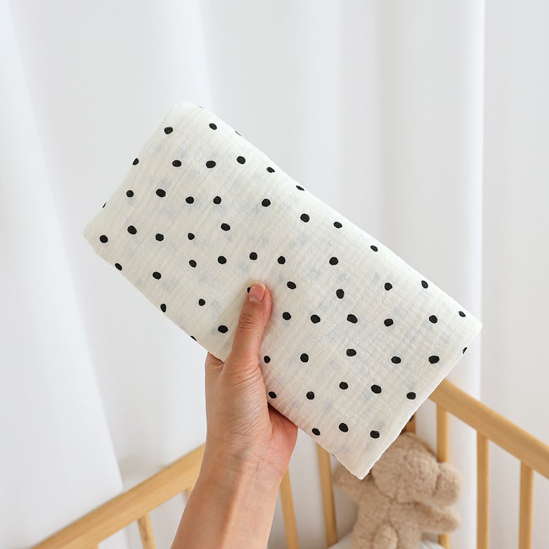 Newborn Baby Wrapping Towel Baby Cotton Double Gauze Swaddling Towel Children'S Bath Towel All Seasons Universal Quilt - Image 1