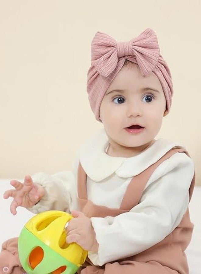 Joyelink 6 Pack Soft Turban Hats Beanies Bonnets For Baby Girls Newborns Infants Toddlers - Image 5